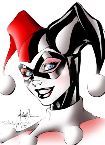 365x500 Harley Quinn - Sketch Harley Quinn