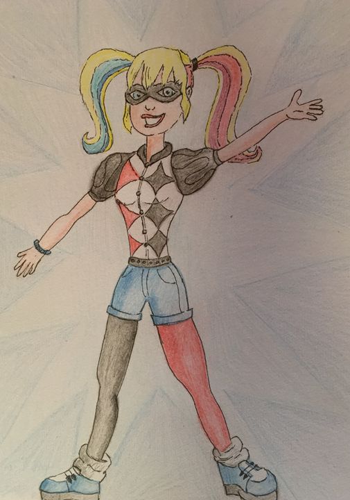 505x720 Cartoon Sketch - Sketch Harley Quinn