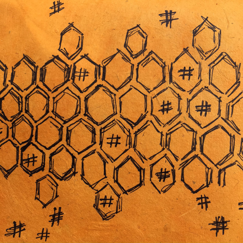 800x800 A Hive Of Hashtags - Sketch Hashtags