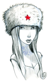 208x320 The Art Of David Groff Sketch Day 48 Fur Hat - Sketch Hat