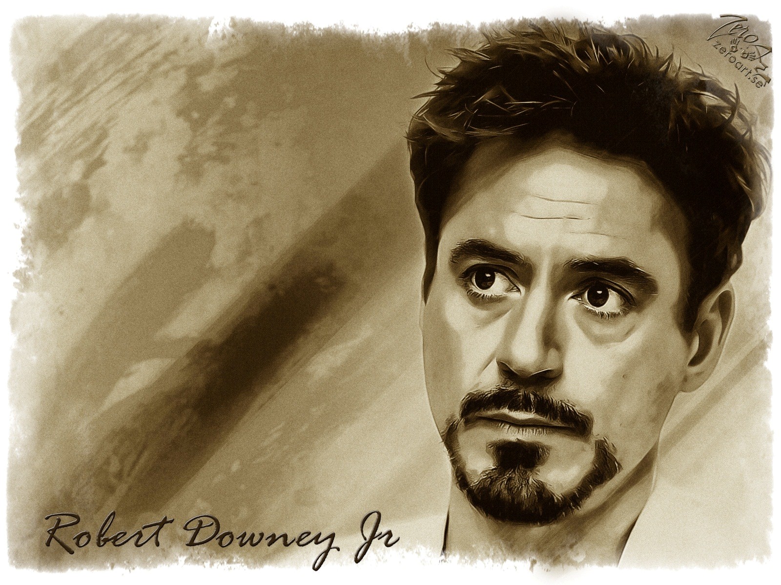 1600x1200 Robert Downey Jr Sketch Hd Wallpapers - Sketch Hd