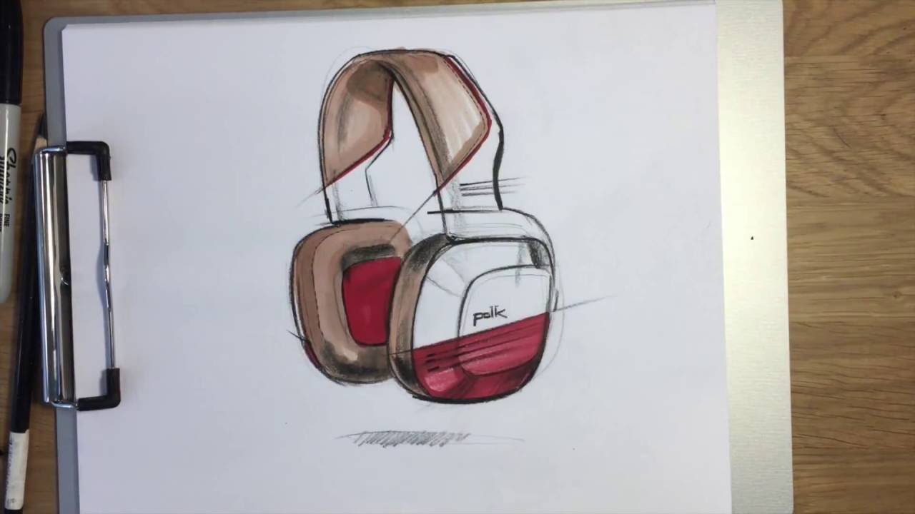 1280x720 Headphones Sketch Demo - Sketch Headphones