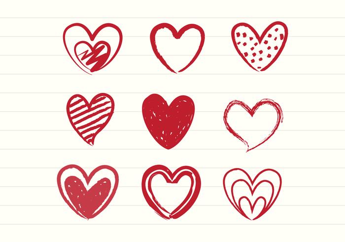 700x490 Hand Drawn Sketch Heart Vectors - Sketch Heart