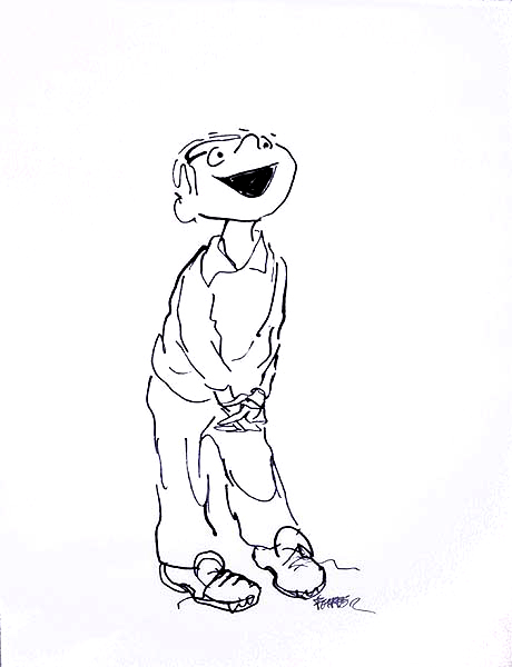 460x600 Meanwhile Jules Feiffer R. Michelson Galleries - Sketch Help