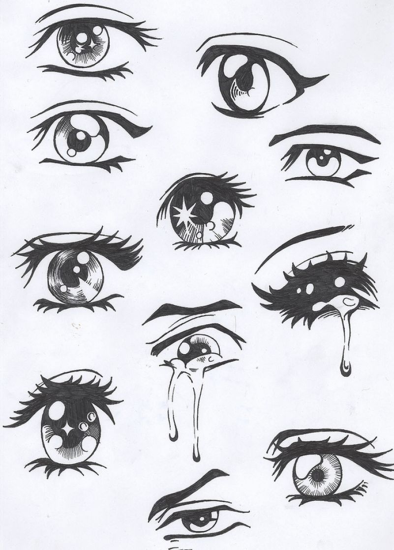 801x1118 Simple Eyes That Will Help Over Dramatize A Face To Bring Out - Sketch Help