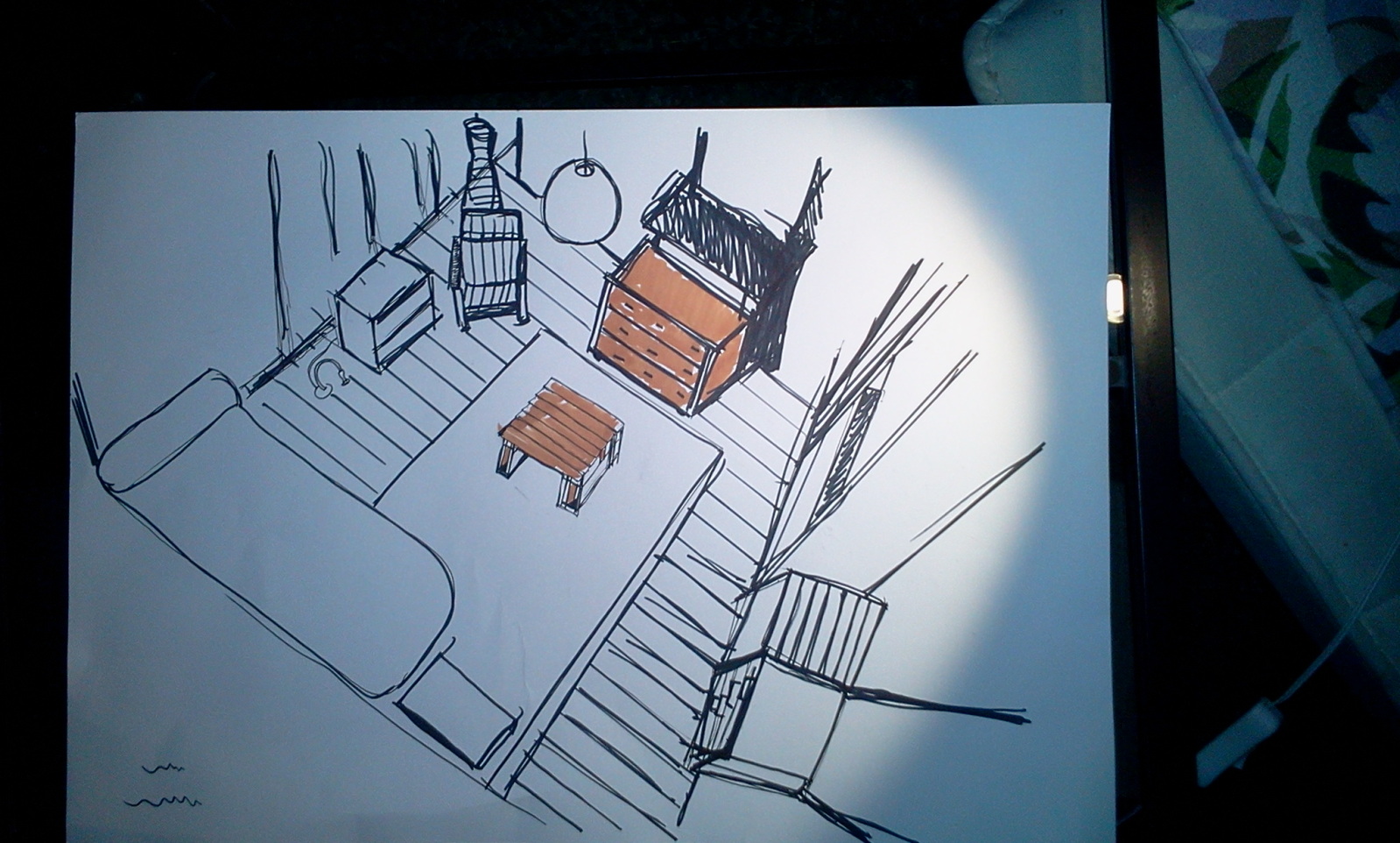 1599x962 Perspective Help. Room Sketch - Sketch Help