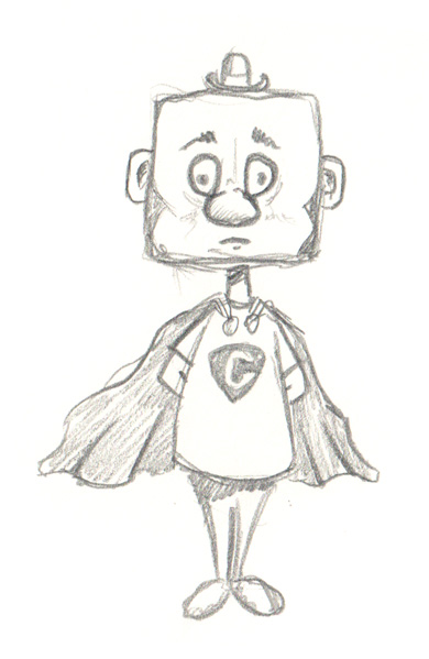 390x599 Sketch Du Jour Superhero - Sketch Hero