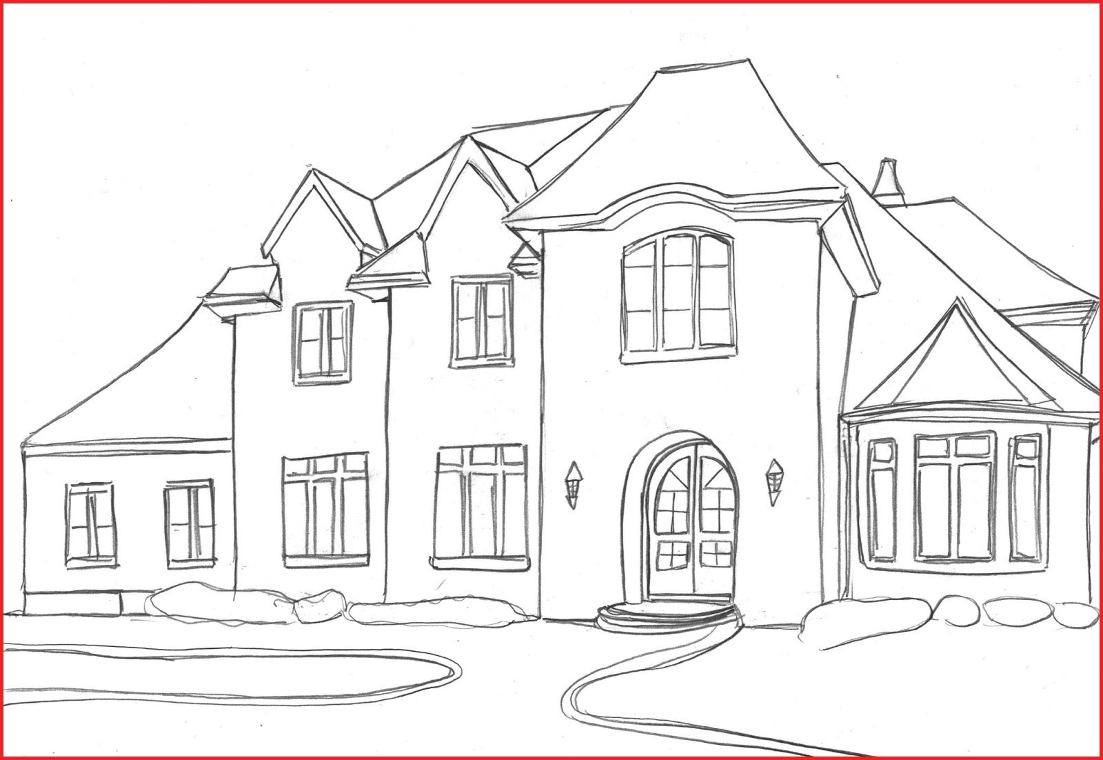 1600x1102 Drawings Of A House 154312 28 Collection Of House Sketch Drawing - Sketch House
