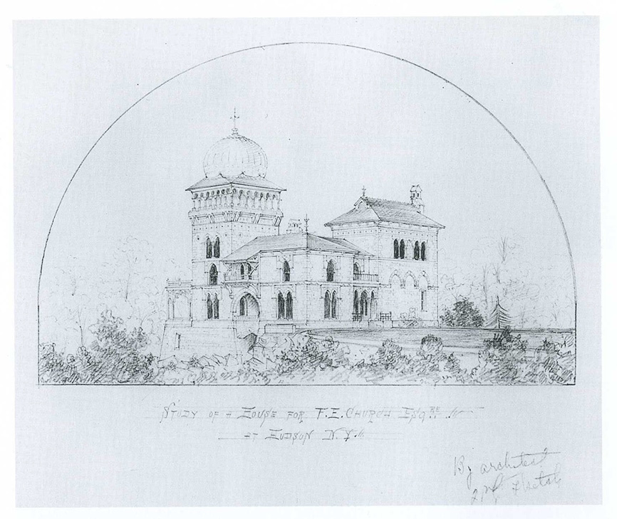 866x729 The House - Sketch Hudson Ny
