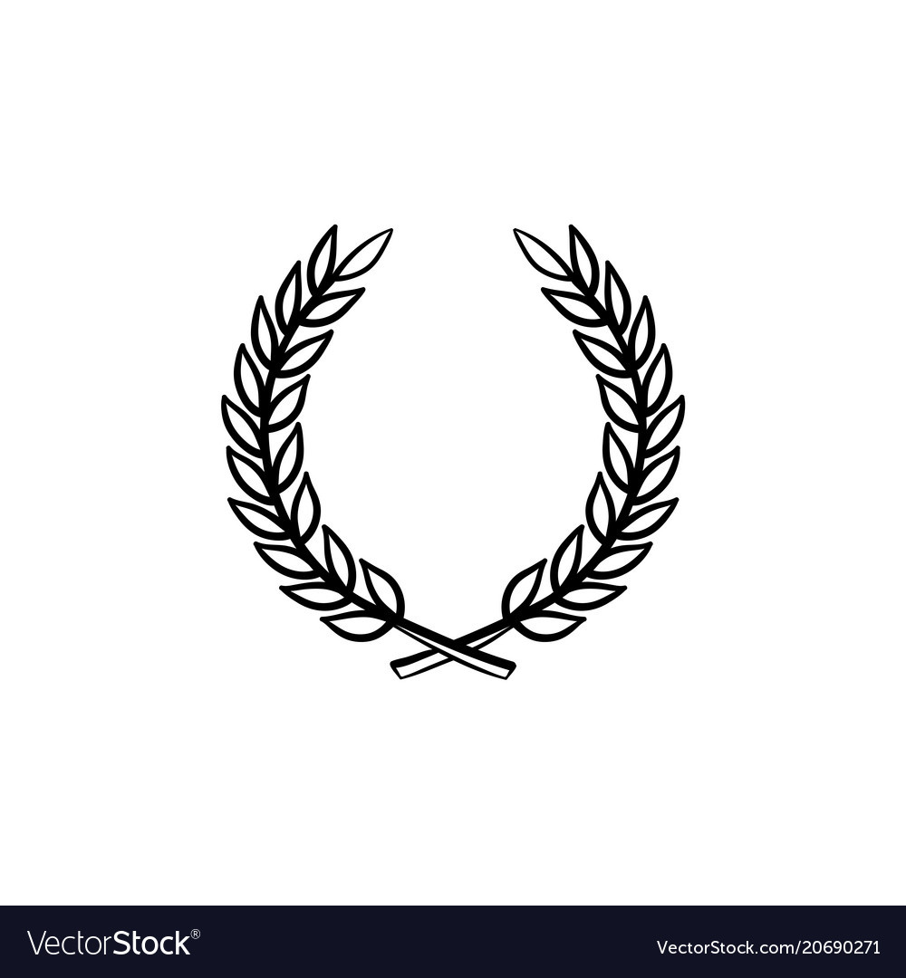 1000x1080 Laurel Wreath Hand Drawn Sketch Icon Vector 20690271 6 Diy Design - Sketch Icon Vector