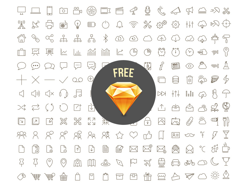 800x600 Free Sketch Icons By Hakan Ertan - Sketch Icons