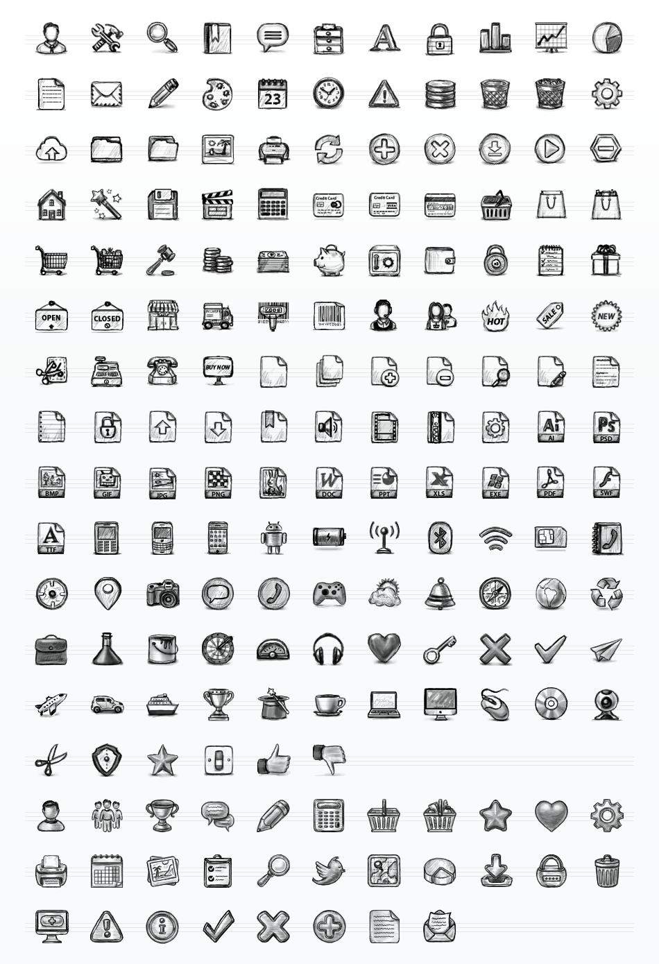 950x1390 Hand Drawn Sketch Icon Set Sketchnoting Drawings - Sketch Icons