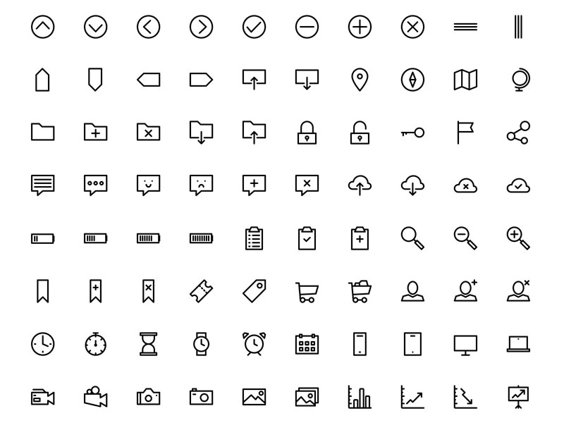 800x600 700 Outline Icons Sketch Freebie - Sketch Icons