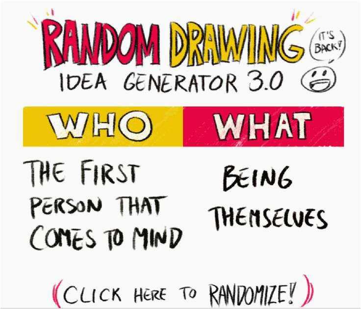 Random Drawing Ideas Generator