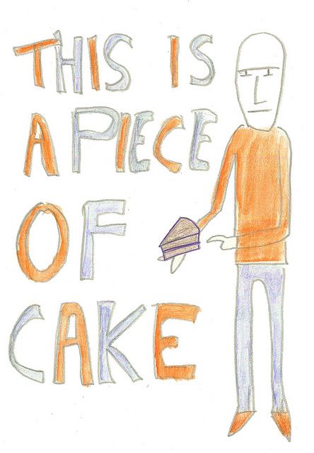 444x640 Idiom Piece Of Cake Art, Design And The Things That Make Me - Sketch Idioms
