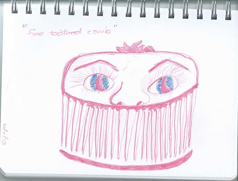 800x608 Jacquip Illustrations Fine Tooth Comb - Sketch Idioms