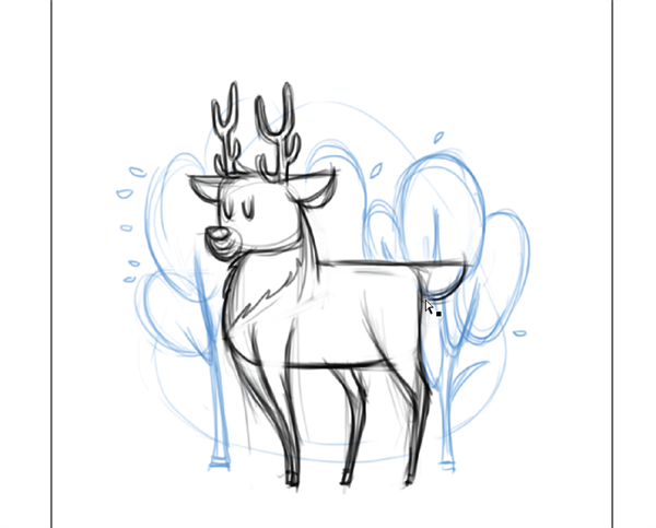 600x483 Create A Cute Deer Illustration In Adobe Illustrator - Sketch Illustrator