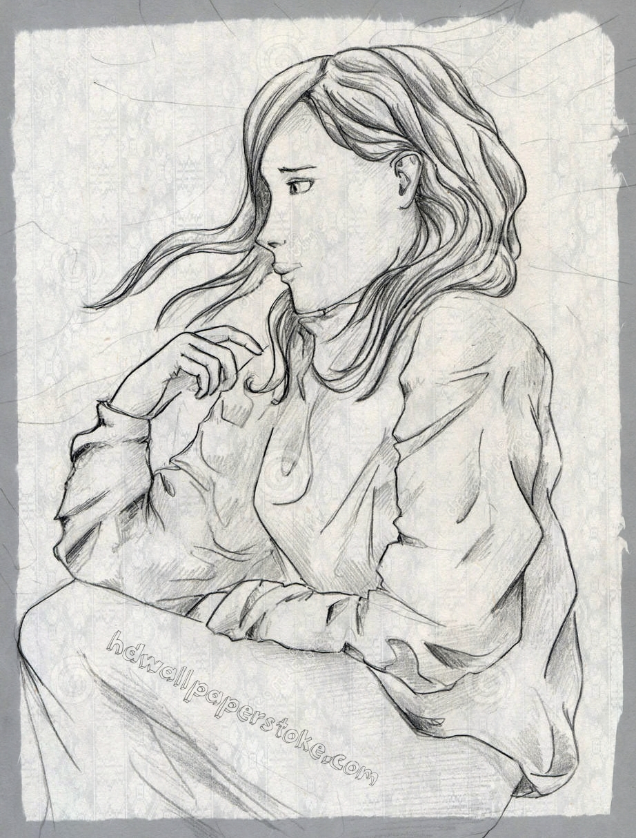 922x1214 Download Handmade Pencil Sketches Pics Of Girls - Sketch Image Download