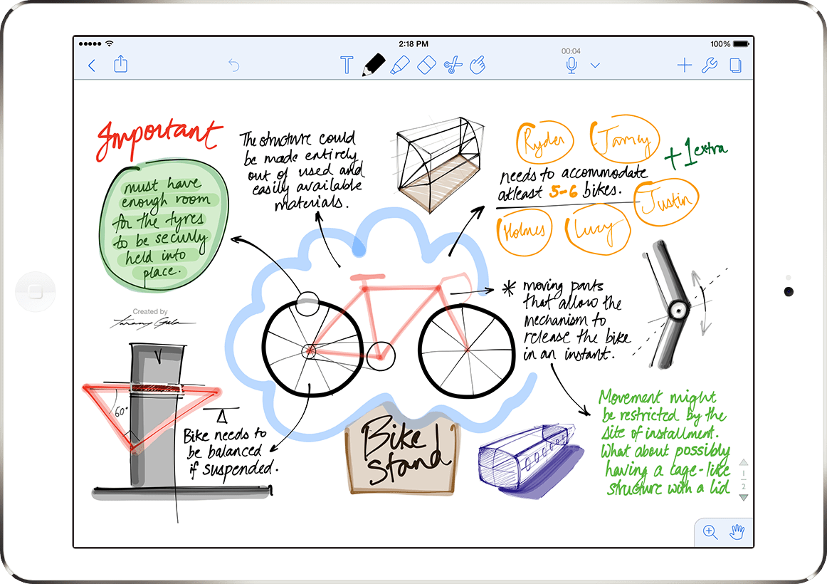 1162x820 Notability By Ginger Labs - Sketch In Notes Mac