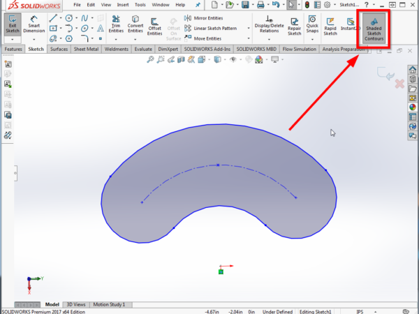 600x450 Make Your Life Easier With Shaded Sketch Contours In Solidworks - Sketch In Solidworks