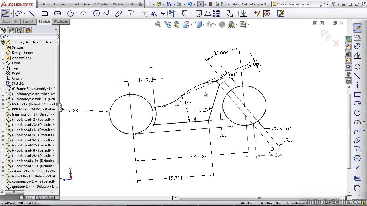 1280x720 Advanced Solidworks 2013 Tutorial Layouts And Assembly Sketches - Sketch In Solidworks