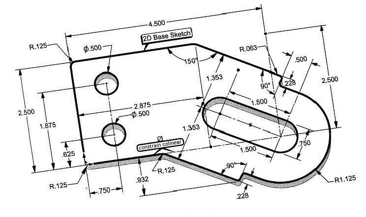744x442 Cad Crusader Solidworks, Part Design 5, Sketch Exercise1 - Sketch In Solidworks