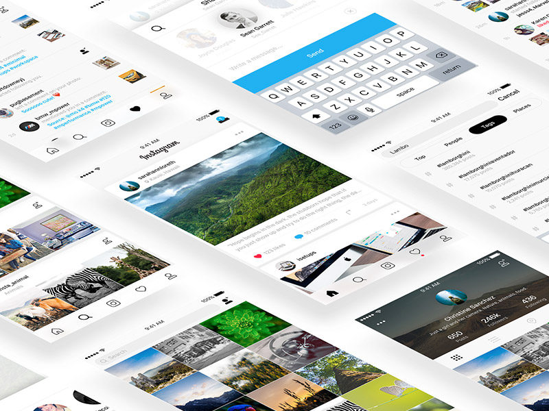 800x600 Instagram Based Ui Kit Sketch Freebie - Sketch Instagram