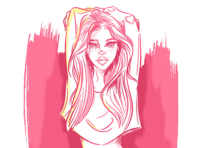 400x300 Instagram Girl Sketch By Miss Chatz - Sketch Instagram