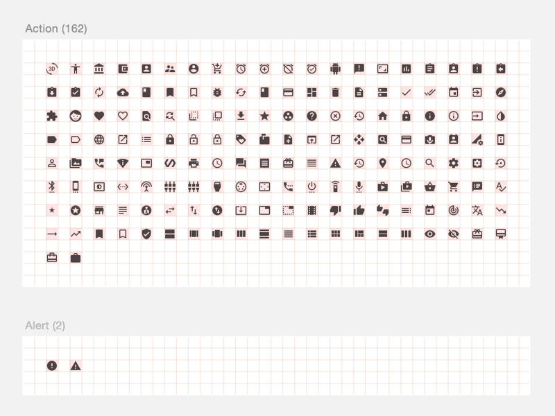 800x600 Material Design Icons With Bounds Sketch Freebie - Sketch Ios Icons