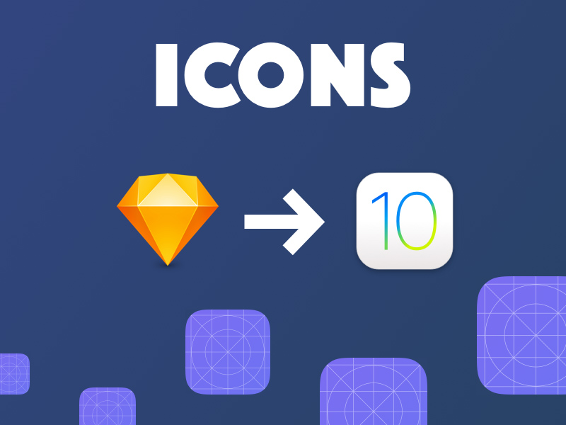 800x600 Ios 10 App Icon Template For Sketch Freebie - Sketch Ios Icons