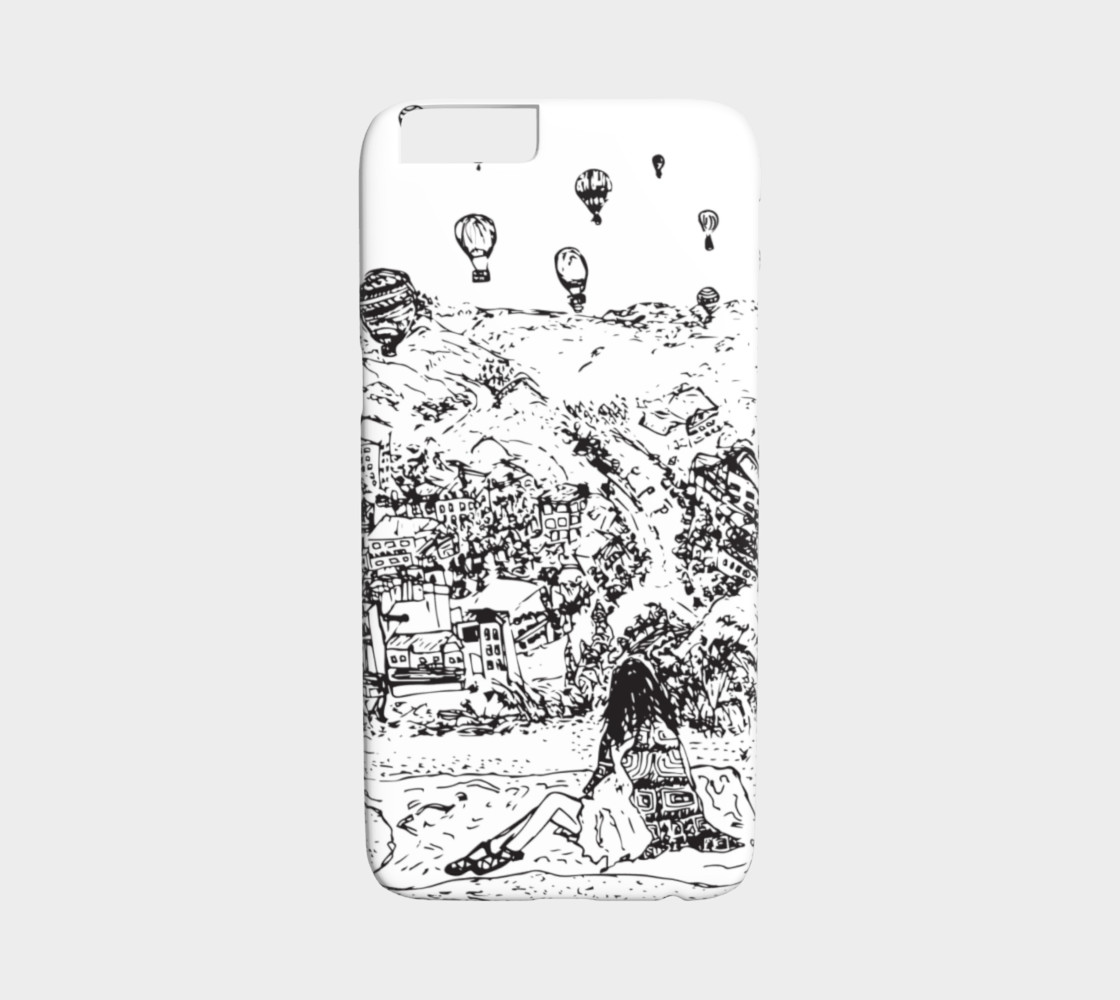 1120x1000 Cappadocia Dream Sketch (Iphone 6), Iphone 6 6s By Jerlin H - Sketch Iphone Case