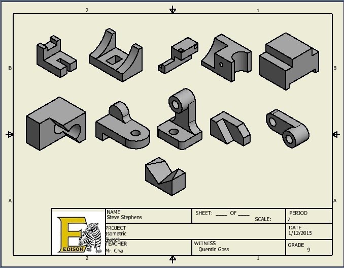 678x527 Isometric Sketches - Sketch Isometric