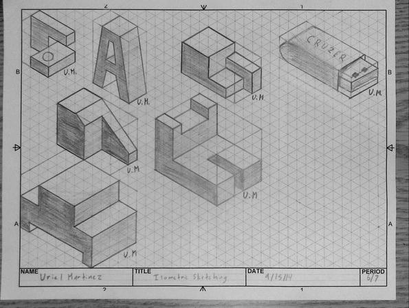 595x447 Isometric Sketching - Sketch Isometric
