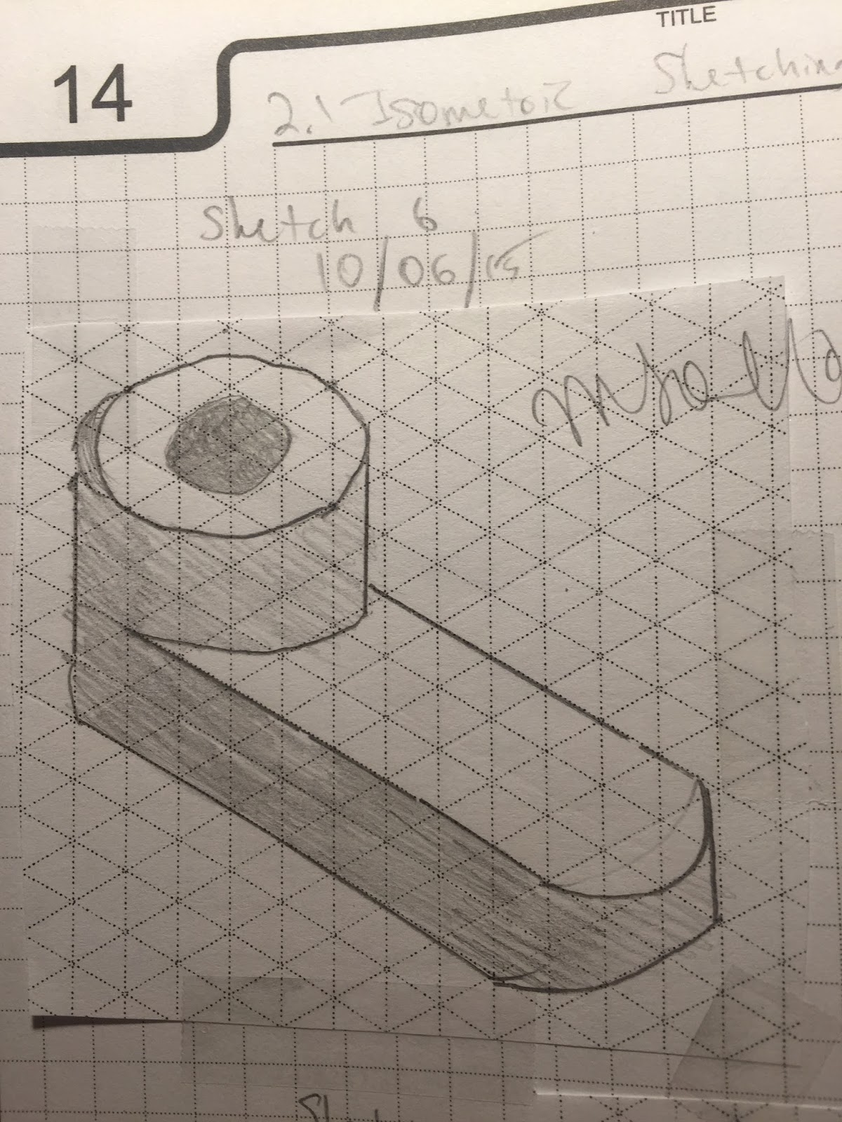 1200x1600 Mykyta Solonko Activity 2.1 Isometric Sketching - Sketch Isometric