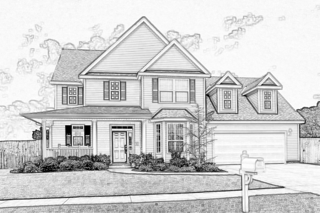 1024x682 House Sketch By Eaglespare - Sketch It House