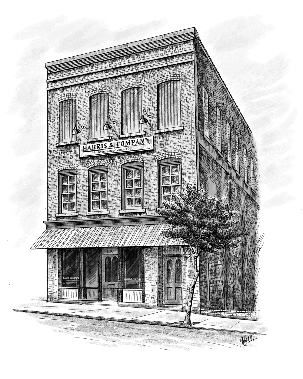 1000x1250 House Sketches Drawn From A Photo Great Realtor Client Gift - Sketch It House