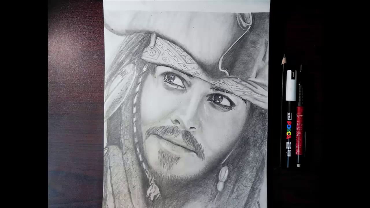 1280x720 Jack Sparrow - Sketch Jack Sparrow