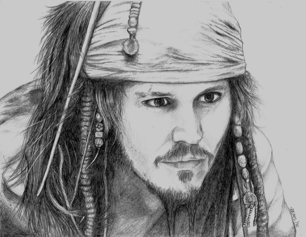 1015x788 Jack Sparrow By Drawing You In - Sketch Jack Sparrow