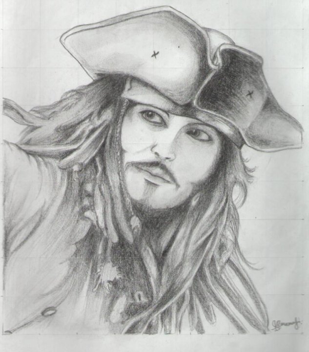 633x720 Jack Sparrow By Kerbyrosanes - Sketch Jack Sparrow