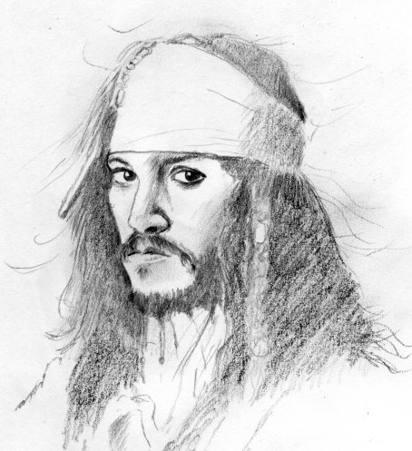 454x497 Jack Sparrow Sketch By Enednoviel - Sketch Jack Sparrow