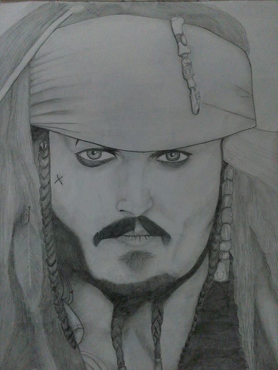 541x720 Pencil Sketch Of Jack Sparrow - Sketch Jack Sparrow
