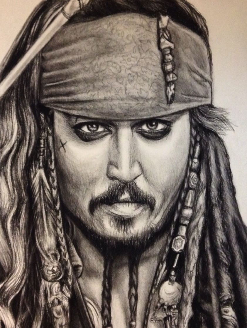 842x1116 Captain Jack Sparrow Drawing On Behance - Sketch Jack Sparrow