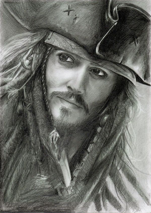 600x844 Captain Jack Sparrow. Pencil Drawing...beautiful. You Know You - Sketch Jack Sparrow