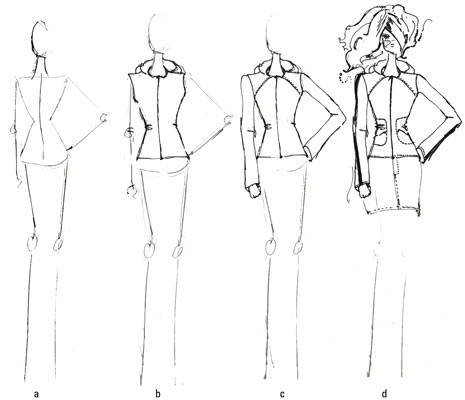 465x400 How To Draw Spring Jackets - Sketch Jacket