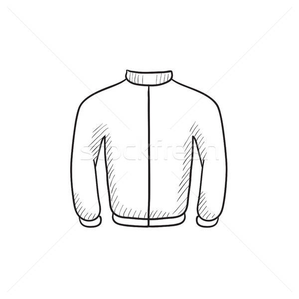 600x600 Biker Jacket Sketch Icon. Vector Illustration Andrei Krauchuk - Sketch Jacket