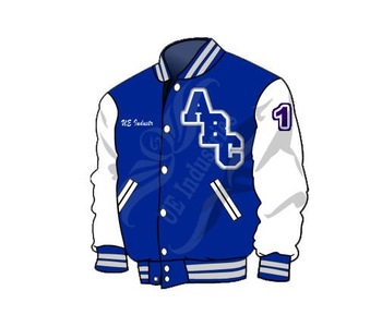350x300 College Varsity Jackets Sketch - Sketch Jacket
