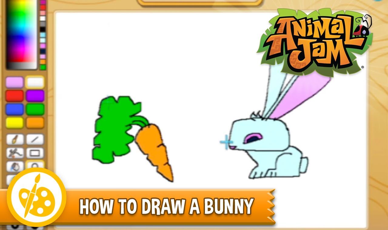 1280x760 Sketch Jam! Learn How To Draw A Bunny From Animal Jam! Sketch - Sketch Jam