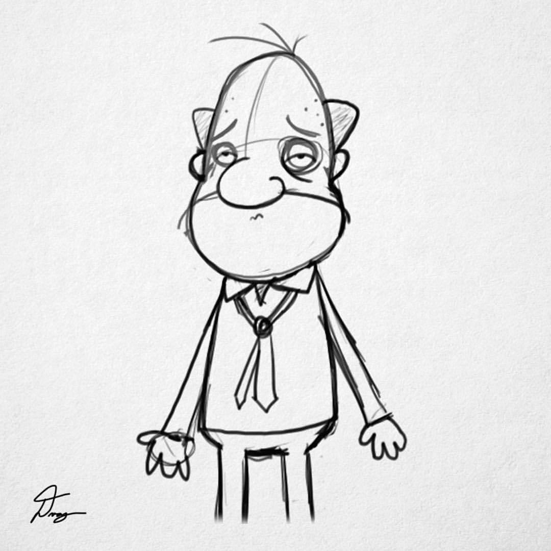 1080x1080 Doogtoons Character Design Sketch From Dirty - Sketch Jokes