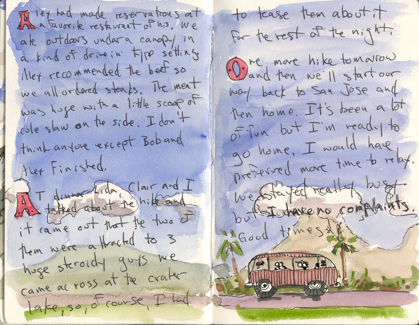 1413x1097 Pages From My Costa Rica Sketch Journal Bill Sharp Paintings Blog - Sketch Journal Blog