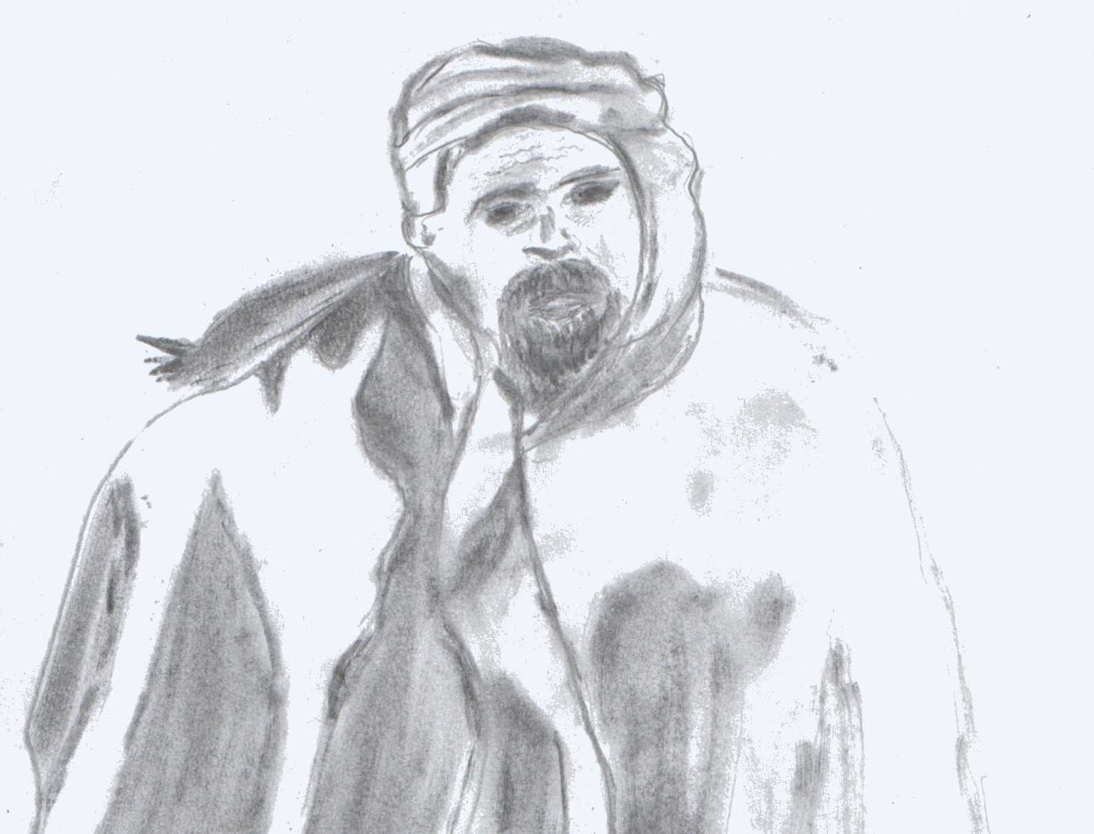 1534x1169 Le Village Kabyle. - Sketch Kabyle